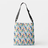 Abstracte verf 02 crossbody tas (Achterkant)