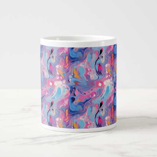 Abstracte verf 03 grote koffiekop (Voorkant)