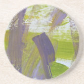 Abstracte verf 58 Iris Zandsteen Onderzetter (Voorkant)