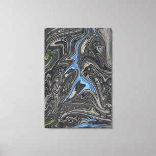 Abstracte verf   abstract beste landschap canvas afdruk
