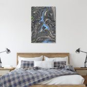 Abstracte verf | abstract beste landschap canvas afdruk (Insitu (Slaapkamer))