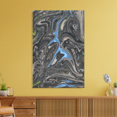 Abstracte verf | abstract beste landschap canvas afdruk (Insitu (Woonkamer))