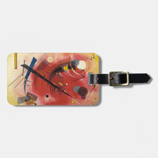 Abstracte verf binnenste simuleren bagagelabel (Voorkant horizontaal)