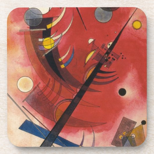 Abstracte verf binnenste simuleren bier onderzetter (Voorkant)