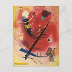 Abstracte verf binnenste simuleren briefkaart