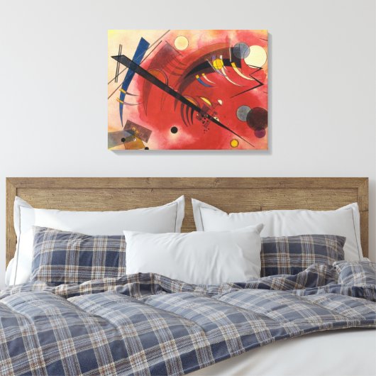 Abstracte verf binnenste simuleren canvas afdruk (Insitu (Slaapkamer))