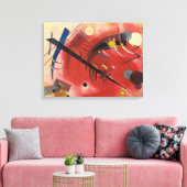 Abstracte verf binnenste simuleren canvas afdruk (Insitu (Woonkamer))