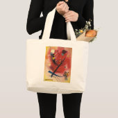 Abstracte verf binnenste simuleren grote tote bag (Voorkant (product))