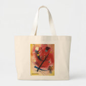Abstracte verf binnenste simuleren grote tote bag (Voorkant)
