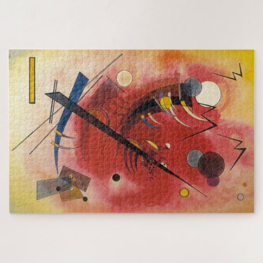 Abstracte verf binnenste simuleren legpuzzel (Horizontaal)