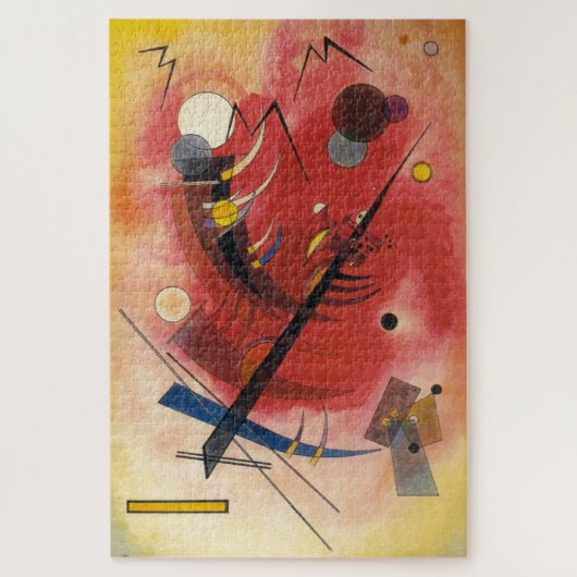 Abstracte verf binnenste simuleren legpuzzel (Verticaal)