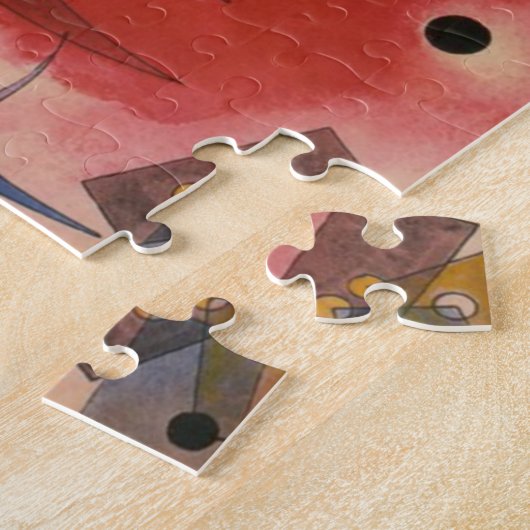 Abstracte verf binnenste simuleren legpuzzel (Zijkant)