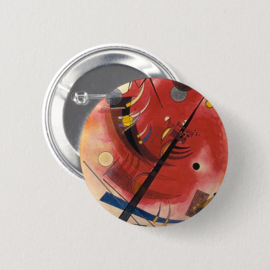 Abstracte verf binnenste simuleren ronde button 5,7 cm (Voorkant /achterkant)