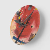 Abstracte verf binnenste simuleren ronde klok (Hoek)