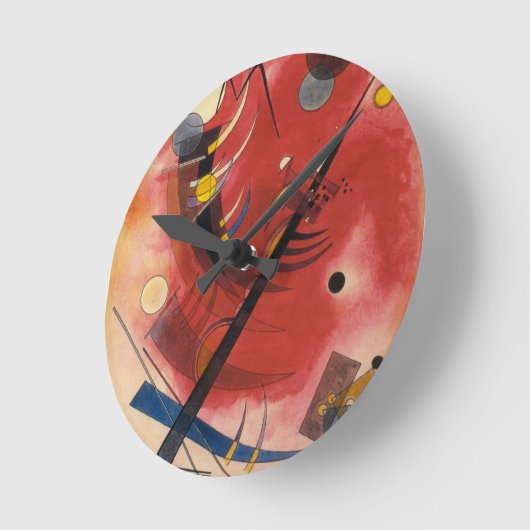 Abstracte verf binnenste simuleren ronde klok (Hoek)