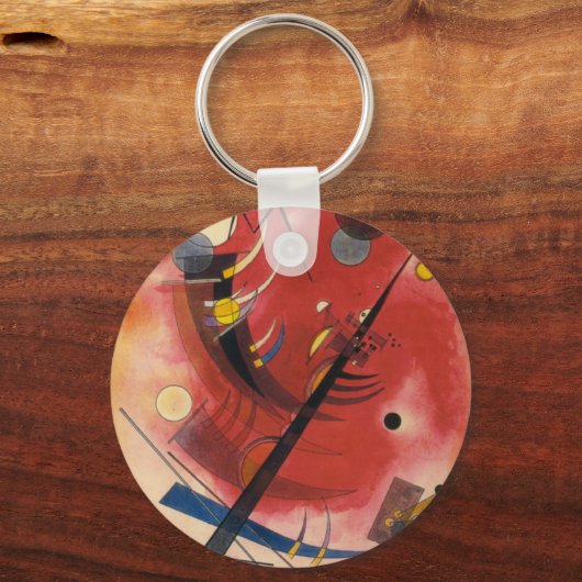 Abstracte verf binnenste simuleren sleutelhanger (Voorkant)