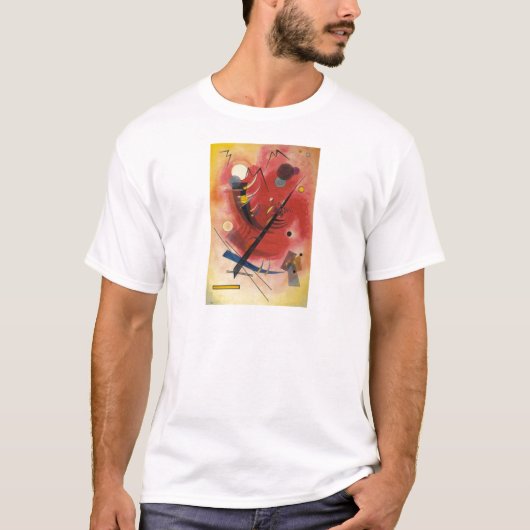 Abstracte verf binnenste simuleren t-shirt (Voorkant)