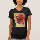 Abstracte verf binnenste simuleren t-shirt (Voorkant)