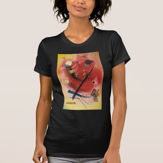 Abstracte verf binnenste simuleren t-shirt (Voorkant)