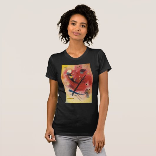 Abstracte verf binnenste simuleren t-shirt (Voorkant volledig)