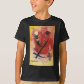 Abstracte verf binnenste simuleren t-shirt (Voorkant)