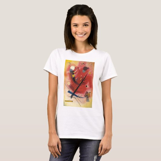 Abstracte verf binnenste simuleren t-shirt (Voorkant volledig)