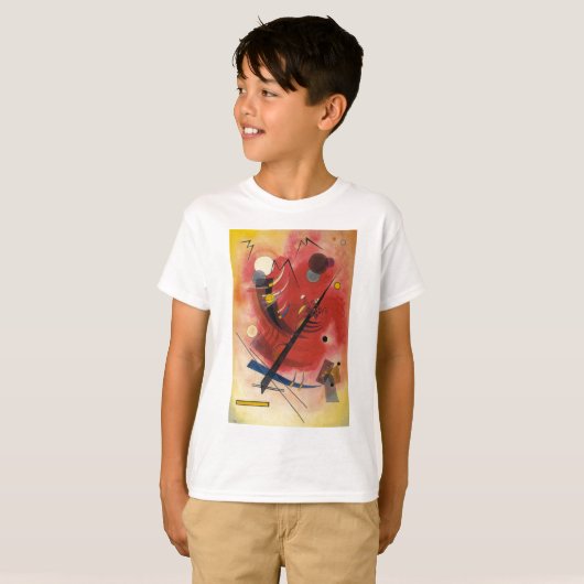 Abstracte verf binnenste simuleren t-shirt (Voorkant volledig)