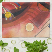 Abstracte verf binnenste simuleren theedoek (Gevouwen)