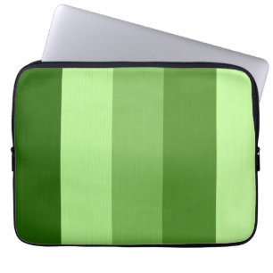 Abstracte verf Bord groene strepen Laptop Sleeve