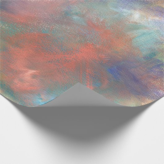 Abstracte verf cadeaupapier (Hoek)