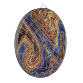 Abstracte verf dartbord (Voorkant Links)