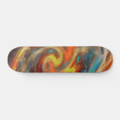 Abstracte verf draaikunst persoonlijk skateboard (Horizontaal)