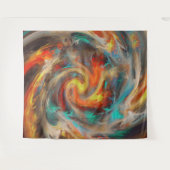 Abstracte verf draaikunst wandkleed (Voorkant (horizontaal))