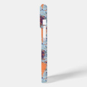 Abstracte verf Drips moderne splatter Monogram Case-Mate iPhone Case (Achterkant / Links)