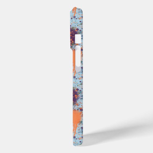 Abstracte verf Drips moderne splatter Monogram Case-Mate iPhone Case (Achterkant / Links)