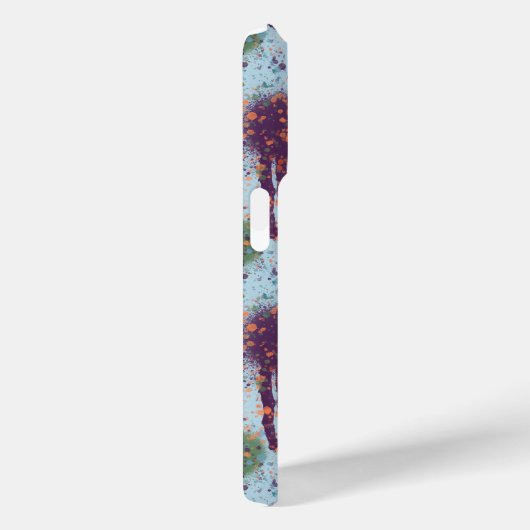 Abstracte verf Drips moderne splatter Monogram Case-Mate iPhone Case (Achterkant / Rechts)