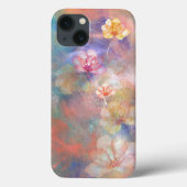 Abstracte verf en bloemen Case-Mate iPhone case (Achterkant)
