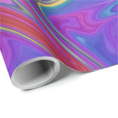 Abstracte verf in de Colors | Best Fine Art Cadeaupapier (Rol Hoek)