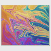 Abstracte verf in de Colors | Best Fine Art Cadeaupapier (Vlak)