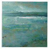 Abstracte verf in de kustzone tegeltje (Voorkant)