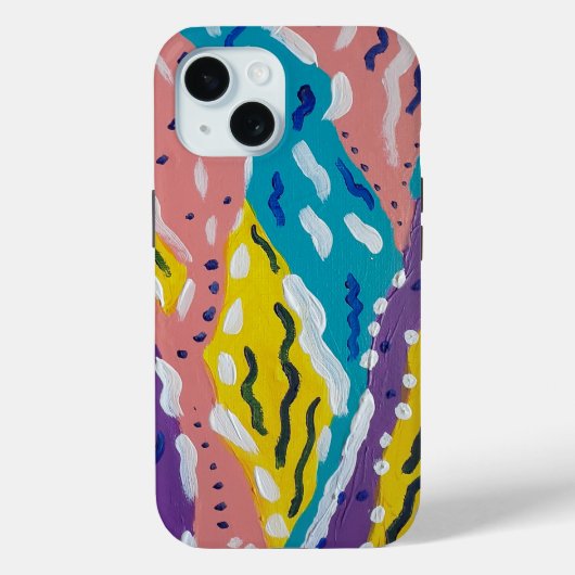 Abstracte verf in kleur en stroom Case-Mate iPhone case (Achterkant)