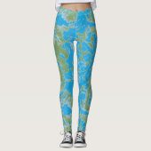 Abstracte verf leggings (Voorkant)