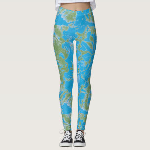 Abstracte verf leggings