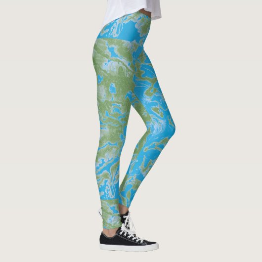 Abstracte verf leggings (Rechts)