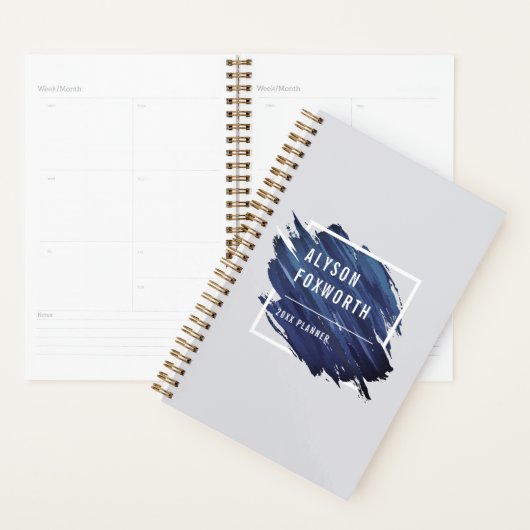 Abstracte verf Logo op maat Planner (Display)