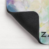 Abstracte verf met dikke structuur personaliseren muismat (Hoek)