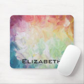 Abstracte verf met dikke structuur personaliseren muismat (Met muis)