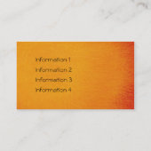 Abstracte verf met gele retro 4 visitekaartje (Achterkant)