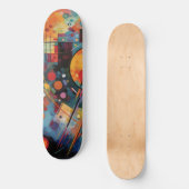 Abstracte verf met kleurrijke galaxy persoonlijk skateboard (Voorkant)
