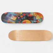 Abstracte verf met kleurrijke galaxy persoonlijk skateboard (Horizontaal)